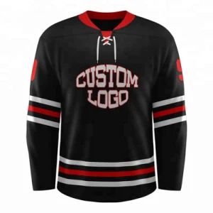 Professional Sublimated Ice Hockey Wear Custom Laced Collar Ice Hockey Jerseys - Shenzhen Shengda Garment Co., Ltd - China