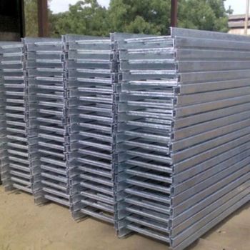 Galvanized Cable Tray Width 50mm Color Silver Thickness 1.6mm Shape Rectangle Corrosion Resistance Yes Tray Type Ladder Type Cable - Aum Industries - India