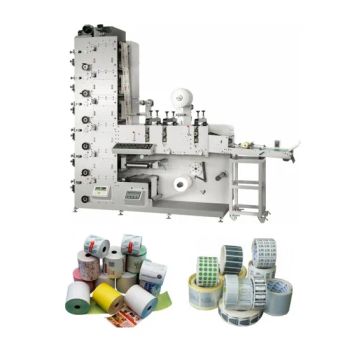 Sticker Label Flexo Printing Machine Power 22kw Dryer UV& IR Origin China Weight 2800kg Model NO. RY320 HS Code - Zhejiang Deguang Machinery Co., Ltd. - China