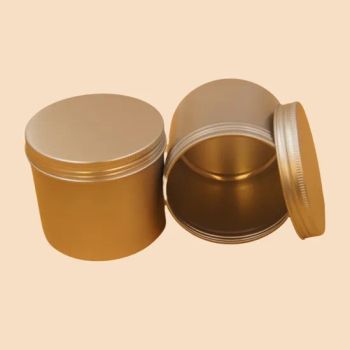 Factory Custom Empty Gold/Silver Round Small Metal Tin Box Screw Cap Cosmetic Cream Candy Aluminium Tin Can Container - Yicheng Industrial (Shenzhen) Ltd - China