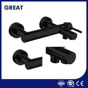 Great Bathroom Faucet Factory White Bathroom Faucet Gl32103bl321 Matt Black Single Lever Bath Faucet China Brass Primary Material Wall Mounted Bathtub Faucet - Ningbo Great Manufacture & Trading Co., Ltd. - China