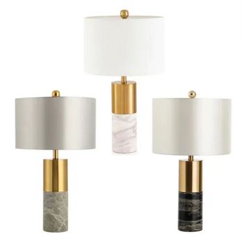 Home Decor Modern Luxury Bed Side Fabric Shade Metal Table Lamps Reading Lamps for Bedroom - SHANGLI LIGHTING CRAFTS CO.,LTD - China