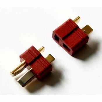 T Plug Deans Connector, For Electric Connectors Weight 4g Material Plastic Metal Color Golden And Brown Type Electric - Flyingmachines - India