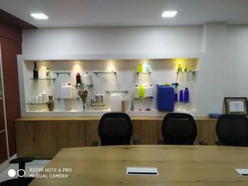 Office Interior, Work Provided: Wood Work & Furniture Project Type Turnkey Ambient Lighting Used Space Planning - DPM Enterprise Private Limited - India