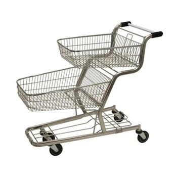 Supermarket Shopping Trolley with Elevator Castor Wheels OEM Yes Condition New Folded Folded Trademark YI GE TE HS Code 8716800000 - Changshu Yi Ge Te International Trade Co., Ltd. - China