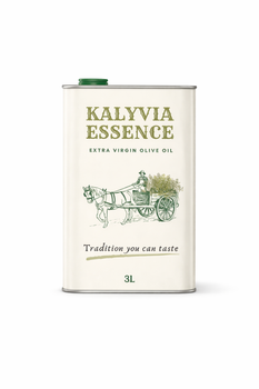 Kalyvia Essence Greek Extra Virgin Olive Oil – 3L Metal Tin - Asopos Terra P.C. (ΑΣΩΠΟΣ ΓΗ ΜΟΝΟΠΡΟΣΩΠΗ Ι.Κ.Ε.) - Greece