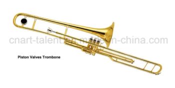 Piston Trombone Key Bb Age Adult Bell 203mm Bore 12.4mm Trademark OEM Case Wood Case Model NO. TB-3900 HS Code 9205100090 - Tianjin H&W Instrument Co., Ltd. - China