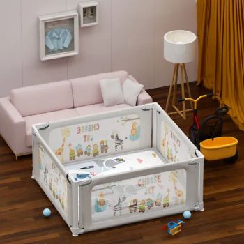 Baby Steel Playpen Bed Rails 2-in-1 with En&ASTM Approval Usage Bed Packing Box Origin China Rotary Rotary Condition - Anhui Talent Baby Products Co., Ltd. - China