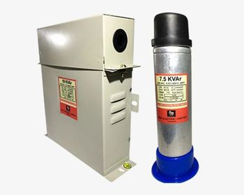 BCH Power Capacitor Brand BCH Material SS Color Silver Capacitance 7.5 kVAR Impregnation Dry Type Voltage Rating 400 V - Bhagwati Engineers & Electricals - India