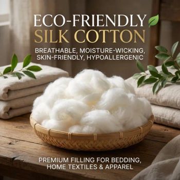 Eco-Friendly Natural Silk Cotton, Thermal Insulation for Clothing Bedding - Shandong Xuzheng Textile Co., Ltd - China