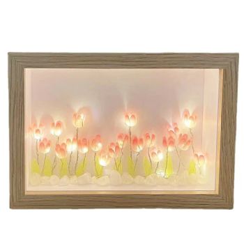 Custom 3D LED Night Photo Table Lamp Picture Frame LED Photo Frame with Flower Lights DIY - Quanzhou Hogao Arts and Crafts Co., Ltd. - China