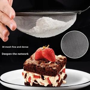 304 Stainless Steel Metal Mesh Colander Flour Sieve Soy Milk Encrypt Filter Strainer - Jieyang Rongcheng District Yijiahao Tableware Factory - China