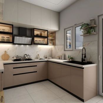 UPVC Modular Kitchen Designing Service Style Modern, Sleek Maintenance Level Low Aesthetic Finish Vibrant Climate Suitability Humid - Arete Architectural Design Studio - India
