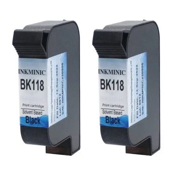 Bk118 Ink Cartridges Black Solvent Based Ink Domino G20/Gx150I Tij Printer - Inkminic Logo Technology (Guangzhou) Co., Ltd. - China