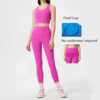 Qumor Ladies Quickly Dry Sports Tight Set Women Yoga Fitness Wear Suit Sportswear - Shenzhen Niceyoga Garment Co., Ltd - China