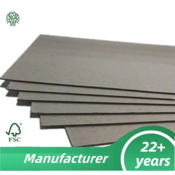 Uncoated Wholesale Price Grey Chip Board Laminated Gray Cardboard Sheet Grey Board Paper - Dongguan Banyan Material Co., Ltd. - China