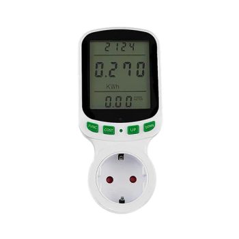 German Single Rate Power Meter Socket Large Screen Power Monitoring Instrument Charging Socket Meter - Ningbo Refiner Imp. & Exp. Co., Ltd. - China