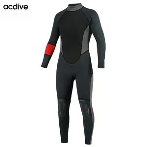 High Stretchy Adult 3mm Neoprene Customized Scuba Diving Snorkeling Surfing Thermal Full Back Zip Wetsuit - Shanghai Acdive Technology Co., Ltd. - China