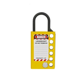 Heavy-Duty Lockout Hasp for Maximum Security in Workplaces Color Yellow Origin China Model NO. M-D26 Trademark QVAND Type Hasp - Zhejiang Quandun Imp & Exp Co., Ltd. - China