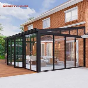 Aluminum Alloy Mobile Roof Outdoor Retractable Sunroom Style Flat Roof Model NO. Sunroom HS Code 7610100000 Trademark - Liangjia Doors And Windows (Foshan) Co., Ltd. - China