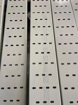 Mild Steel Cable Tray Color GREY Thickness 2 mm Material Mild Steel Brand FIBER ELECTRICALS Corrosion Resistance Yes Coating Protective - Fiber Electricals - India