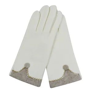 Fashion Winter Gloves Warm Finger Gloves Button Cuff Gloves Size XL Logo Custom Trademark no Colour Custom Sample - Hebei Dishixiao Gloves Manufacture Co., Ltd - China