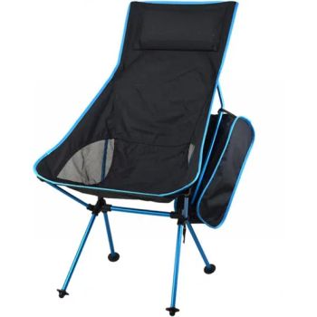 Folding Camp Chairs with Headrest High Back for Outdoor Ci15096 - Ningbo Ezfocus Co., Ltd. - China