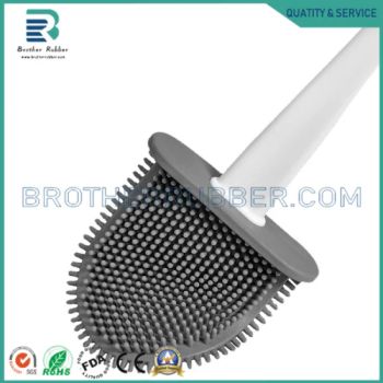 Cheap Mini Silicone Flexible Toilet Cleaning Brush and Holder for Bathroom - Qingdao Brother Rubber Co., Ltd. - China
