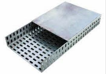 Galvanized Iron Perforated Cable Trays Color Silver Brand Sun Power Shape Rectangular Sheet Thickness 2mm Material Galvanized - Balaji Traders - India