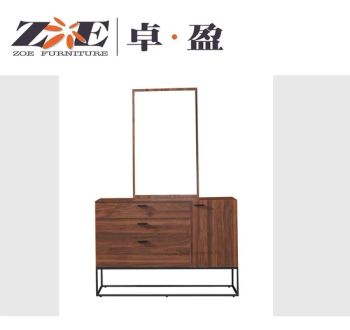 Modern Large Dresser Table Set with Ample Storage Drawers Origin China Condition New Wood Style MDF Model NO. DZ45 HS Code - FOSHAN RUI XUN SHENG FURNITURE CO., LTD - China