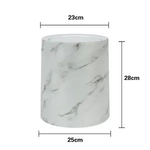 Large Circular Plastic Waste Basket with Patterns and Sleeves Dustbin - Taizhou Wangting Plastic Spring Co., Ltd - China