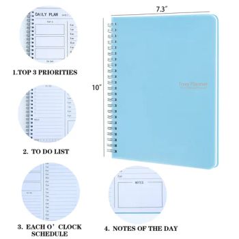 Manufacturer Colorful Personalized Trendy Premium Eco-Friendly Layflat Perforated Vintage Spiral Coil Notebook for Gift - Hangzhou Vwin Technology Co., Ltd. - China