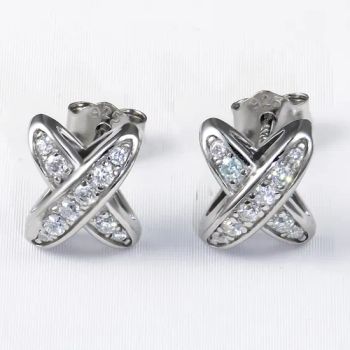 Moissanite Earrings 925 Sterling Silver White Moissanite Earring Fine Jewelry - Guangxi Wuzhou Xingyuegems Co., Ltd - China