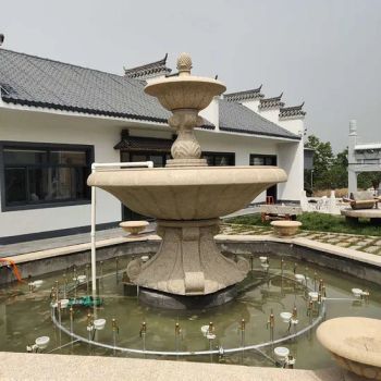Outdoor Stone Furniture Beautiful Large Natural 3 Tiers Stone Marble Fountain Granite Water Fountain Garden Outdoor Water Fountain - Newstar (Quanzhou) Industrial Co., Ltd. - China