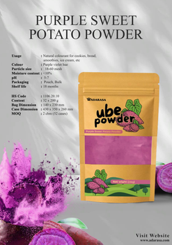 Purple Sweet Potato Powdder from PT Adarasa Putra Jaya Purple Sweet Potato Powdder - PT Adarasa Putra Jaya - Indonesia