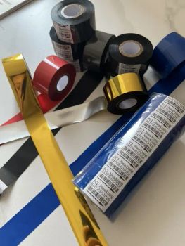 25mm 30mm Direct Heat Thermal Transfer Stamping Foil Barcode Printing Ribbon Hot Coding Foil - Guangzhou Bowen Packing Material Co., Ltd - China