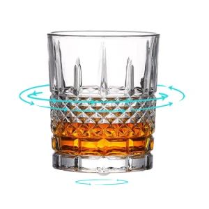 Free Sample Custom Luxury Drinking Wine Glasses Whiskey Lead Free Clear Round Whiskey Glasses Unique Design Whisky Tumbler Glass - XIAMEN SHUNSTONE HOMEWARE CO., LTD. - China