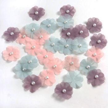 Hot Sell Handmade Colored Woman 3D Fabric Chiffon Flower for Dress - Phoenix Flame Holdings Limited - China
