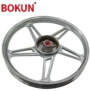 Five-Star Series 1.4/1.6X17-Inch Five-Spoke Silver-White Aluminum Alloy Forged Front and Rear Motorcycle Wheels Rims - Yongkang Aokun Industry and Trade Co., Ltd - China