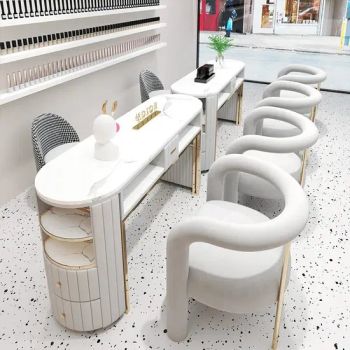 Light Luxury Tables and Chairs Set Marble Manicure Salon Tables - Henan Eminent Medical Devices Co., Ltd. - China