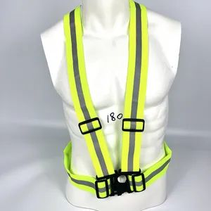 Adjustable Reflective Suspenders Breathable Vest Night Running Cycling Gear - Guangzhou 247 International Co., Ltd. - China