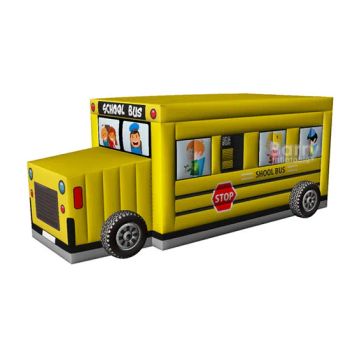 Custom Inflatable Bouncer Jumping Castle School Bus Theme Funny Playground - Guangzhou Barry Industrial Co., Ltd. - China