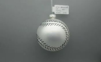 2023 Football Shape Christmas Tree Glass Balls for Christmas Gift - Yangzhou Huiying Glass Crafts Co., Ltd. - China