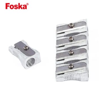 Foska Drawing Pencil Sharpener Silver 1 Hole Strong and Unbreakable Metal Manual Mini Pencil Sharpeners for Artists or Workers - Anhui Sunshine Stationery Co., Ltd. - China