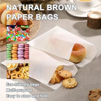 Glassine Lunch Bags Waterproof Semi Transparent Paper Bags for for Handmade Soaps Packaging Bakery Cookies Candies - Wenzhou Qiangsen Import and Export Co., Ltd. - China