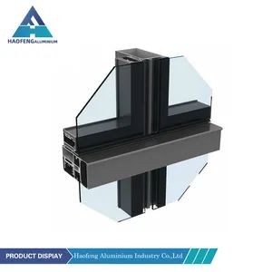 Wholesale Engineering Building Door and Window Curtain Wall Aluminium Profile - Foshan Haofeng Aluminum Co., Ltd. - China