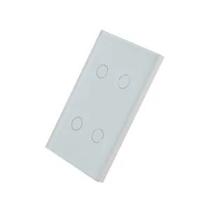 4 Gang Tuya Wall Smart Touch Switch for Home Automation - Fuzhou Wells Import And Export Co., Ltd. - China