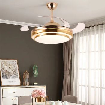 China OEM Invisible Blade Living Room Decorative Enclosed Ceiling Fans Light Lamp - Anhui Baoyang Lighting Technology Co., Ltd. - China