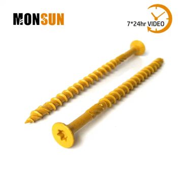 Tan Anti-Corrosion Exterior Deck Wood Screws - Shanghai Monsun Technology Co., Ltd. - China