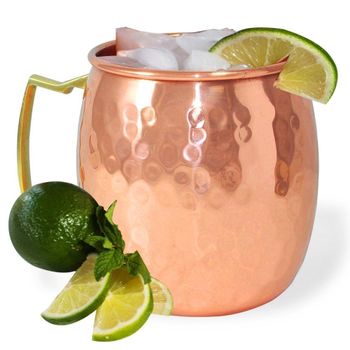 C Shaped Copper Mugs Weight 50 g Width 2.5 inch Length 2.5 inch Material 100% Pure Copper Fat Reduction Property Copper Melts Away The Excess - Elixir Retail - India